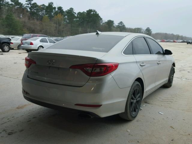 5NPE24AF6GH285827 - 2016 HYUNDAI SONATA SE SILVER photo 4