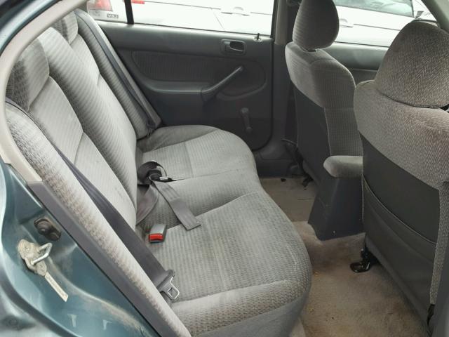 2HGEJ6615YH580747 - 2000 HONDA CIVIC BASE BLUE photo 6