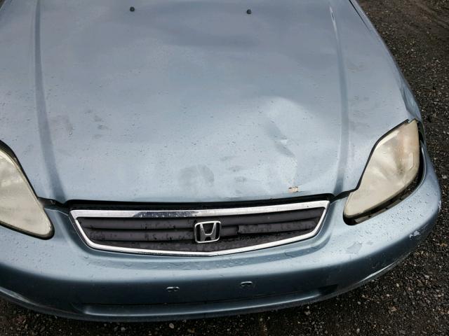 2HGEJ6615YH580747 - 2000 HONDA CIVIC BASE BLUE photo 9