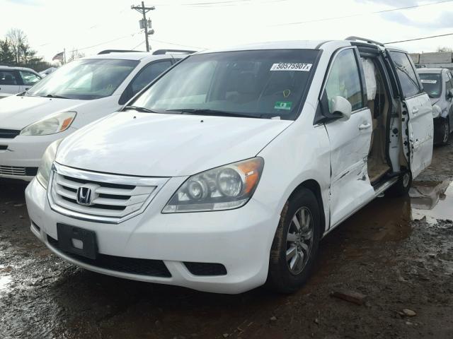 5FNRL38409B006080 - 2009 HONDA ODYSSEY EX WHITE photo 2