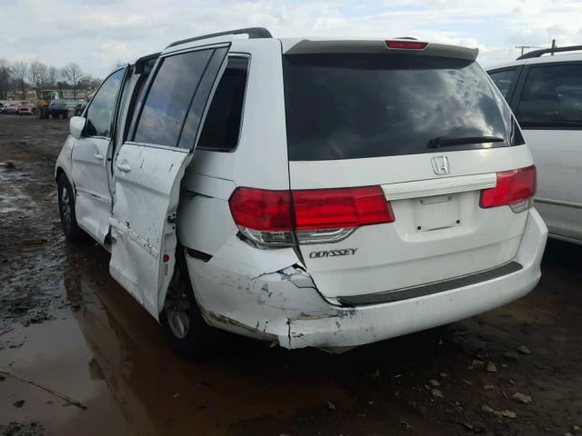 5FNRL38409B006080 - 2009 HONDA ODYSSEY EX WHITE photo 3