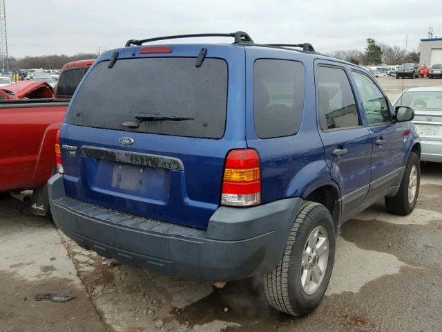 1FMYU03Z37KA05088 - 2007 FORD ESCAPE XLT BLUE photo 4