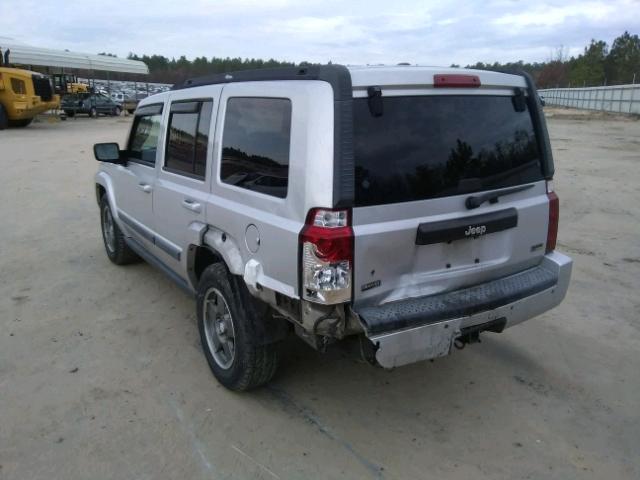 1J8HH48N58C178105 - 2008 JEEP COMMANDER SILVER photo 3