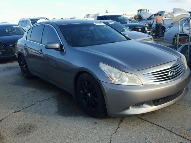 JNKBV61F27M818461 - 2007 INFINITI G35 GRAY photo 1