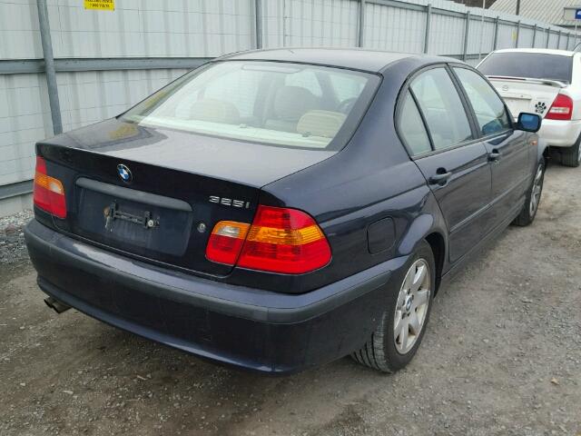 WBAET374X2NH01478 - 2002 BMW 325 I BLUE photo 4