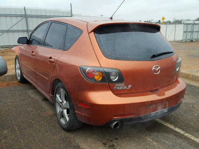 JM1BK143941113474 - 2004 MAZDA 3 HATCHBAC ORANGE photo 3