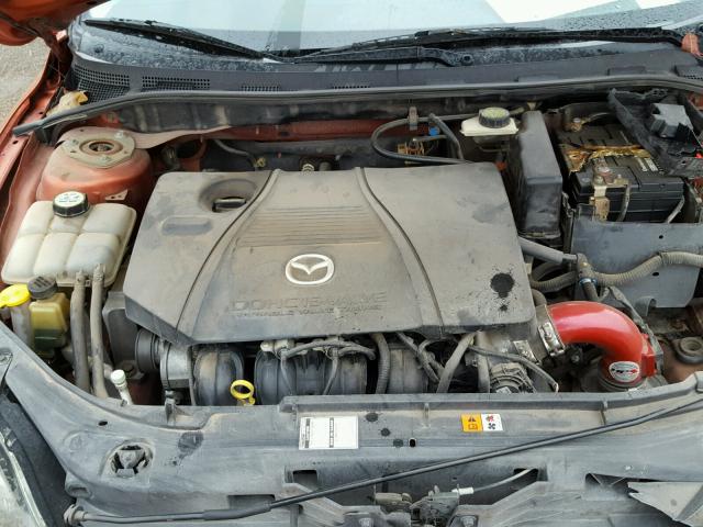 JM1BK143941113474 - 2004 MAZDA 3 HATCHBAC ORANGE photo 7