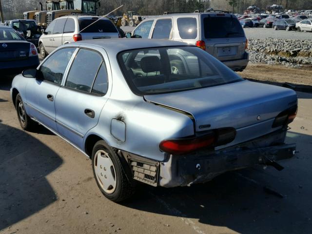 1Y1SK5265SZ065521 - 1995 GEO PRIZM BASE BLUE photo 3