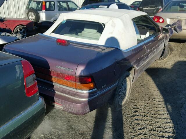 1C3EU4535SF653030 - 1995 CHRYSLER LEBARON GT PURPLE photo 4