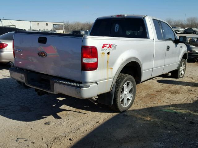 1FTPX145X4NA30878 - 2004 FORD F150 SILVER photo 4