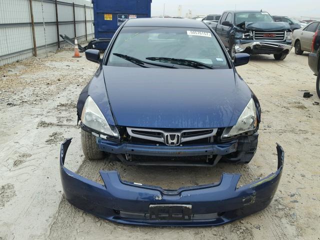 3HGCM56485G708848 - 2005 HONDA ACCORD LX BLUE photo 9