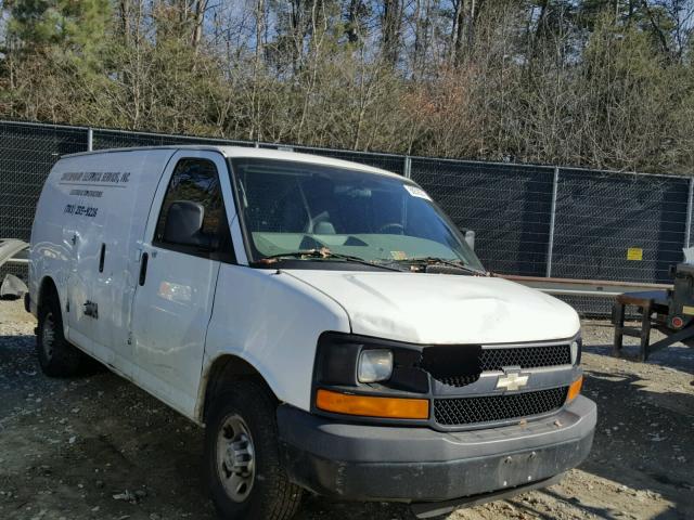 1GCGG25C891106731 - 2009 CHEVROLET EXPRESS G2 WHITE photo 1