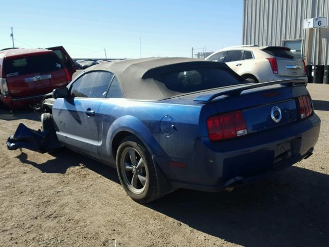 1ZVHT85H765234278 - 2006 FORD MUSTANG GT BLUE photo 3