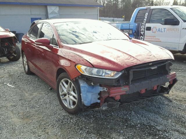 3FA6P0HDXER173325 - 2014 FORD FUSION SE RED photo 1