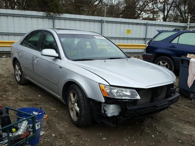 5NPEU46F67H244889 - 2007 HYUNDAI SONATA SILVER photo 1