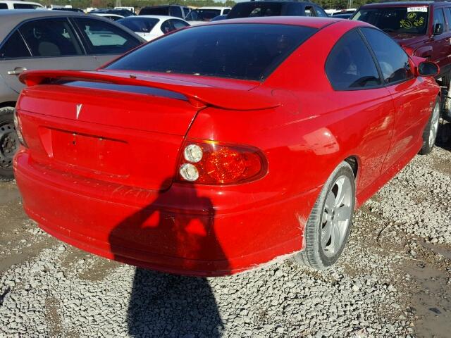 6G2VX12G24L285961 - 2004 PONTIAC GTO RED photo 4