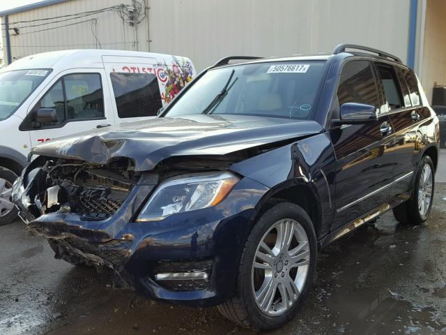 WDCGG5HBXFG438550 - 2015 MERCEDES-BENZ GLK 350 BLUE photo 2