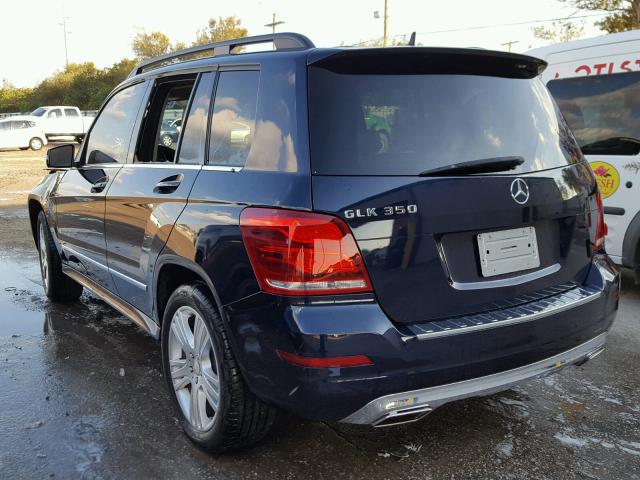 WDCGG5HBXFG438550 - 2015 MERCEDES-BENZ GLK 350 BLUE photo 3