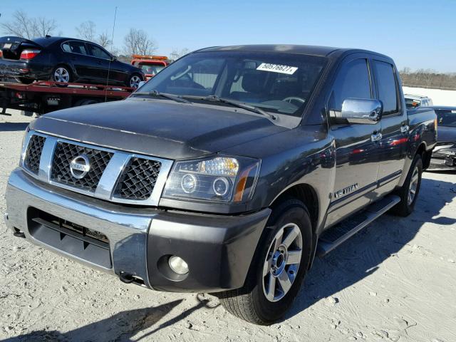 1N6BA07A36N526281 - 2006 NISSAN TITAN XE GRAY photo 2