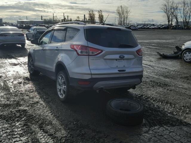 1FMCU9J93DUA22202 - 2013 FORD ESCAPE TIT SILVER photo 3