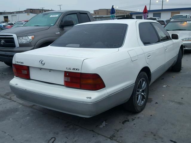 JT8UF22E9S0002464 - 1995 LEXUS LS 400 WHITE photo 4