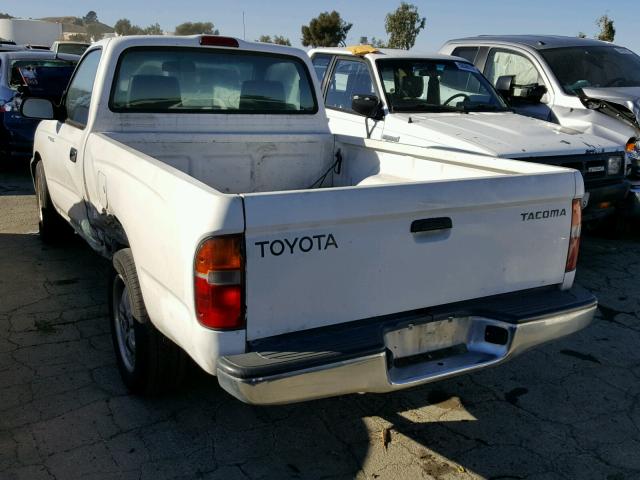 4TANL42N2YZ593554 - 2000 TOYOTA TACOMA WHITE photo 3