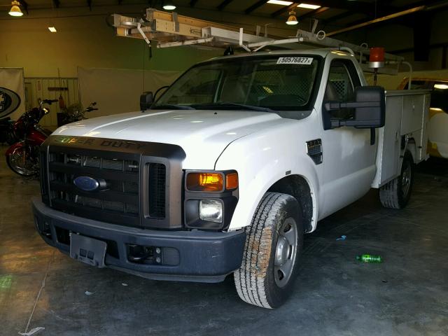 1FDWF30568EC54974 - 2008 FORD F350 SRW S WHITE photo 2