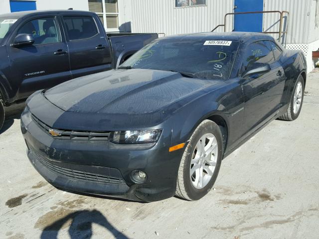 2G1FB1E37F9295604 - 2015 CHEVROLET CAMARO LS GRAY photo 2