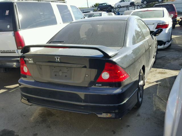 1HGEM229X5L020295 - 2005 HONDA CIVIC EX Siyah fotoğraf 4