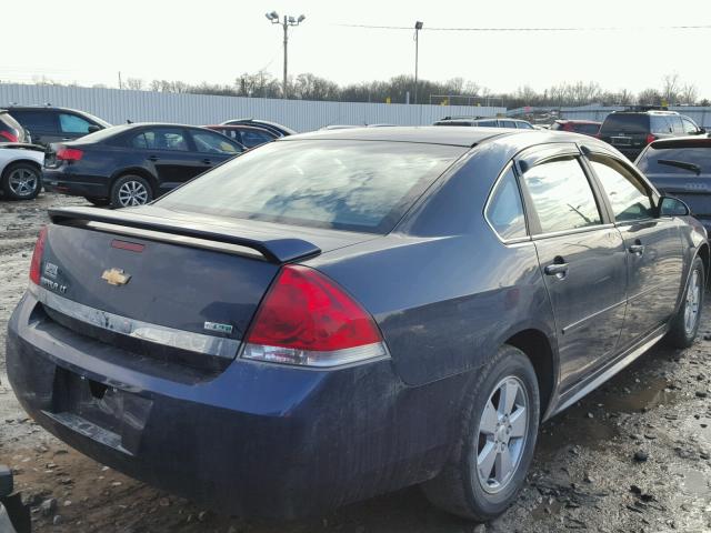 2G1WG5EK8B1262653 - 2011 CHEVROLET IMPALA LT BLUE photo 4