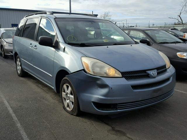 5TDZA23C65S239823 - 2005 TOYOTA SIENNA CE BLUE photo 1