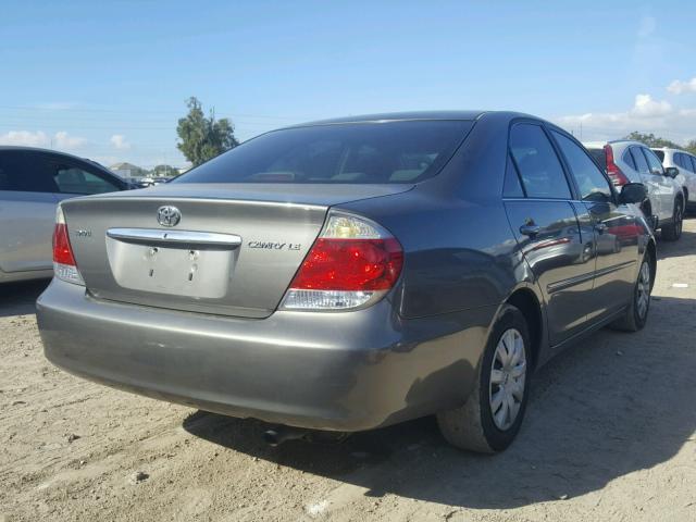 4T1BE32K25U550029 - 2005 TOYOTA CAMRY LE CHARCOAL photo 4