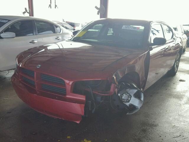 2B3KA43R48H101980 - 2008 DODGE CHARGER RED photo 2