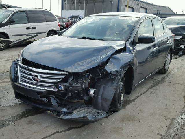 1N4AB7AP3DN902546 - 2013 NISSAN SENTRA S BLUE photo 2