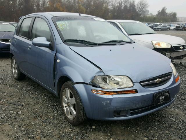 KL1TD66618B013007 - 2008 CHEVROLET AVEO BASE BLUE photo 1