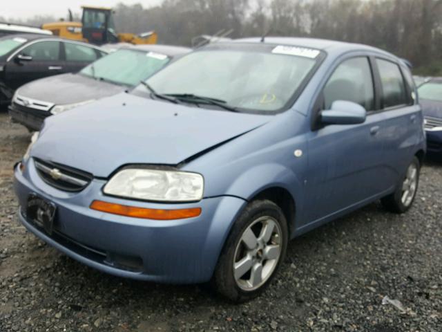 KL1TD66618B013007 - 2008 CHEVROLET AVEO BASE BLUE photo 2