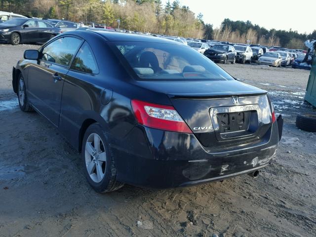 2HGFG12817H584589 - 2007 HONDA CIVIC EX 黑色 照片 3