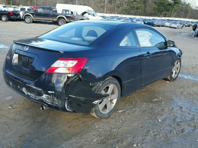 2HGFG12817H584589 - 2007 HONDA CIVIC EX BLACK photo 4