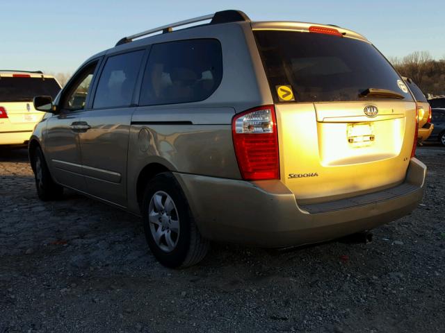 KNDMB233466095200 - 2006 KIA SEDONA EX GOLD photo 3