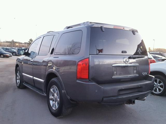 5N3AA08C85N804687 - 2005 INFINITI QX56 GRAY photo 3