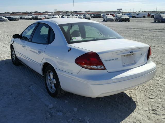 1FAFP53UX7A122781 - 2007 FORD TAURUS SE WHITE photo 3