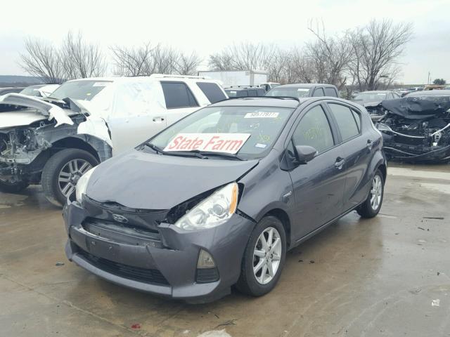 JTDKDTB39D1531249 - 2013 TOYOTA PRIUS C BLACK photo 2