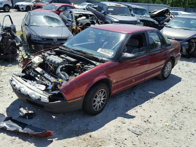 1G8ZF5591RZ226383 - 1994 SATURN SL RED photo 2