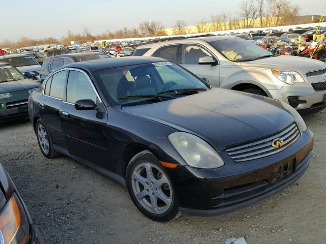 JNKCV51E33M026593 - 2003 INFINITI G35 BLACK photo 1