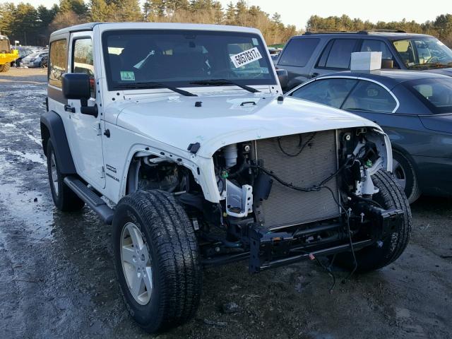 1C4AJWAG2GL208096 - 2016 JEEP WRANGLER S WHITE photo 1