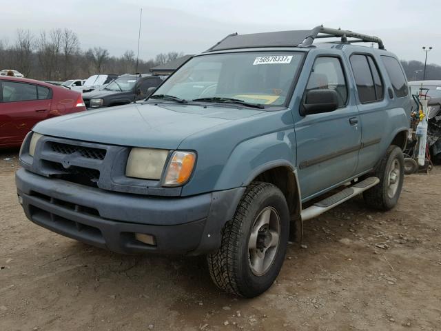 5N1ED28Y91C513548 - 2001 NISSAN XTERRA XE BLUE photo 2