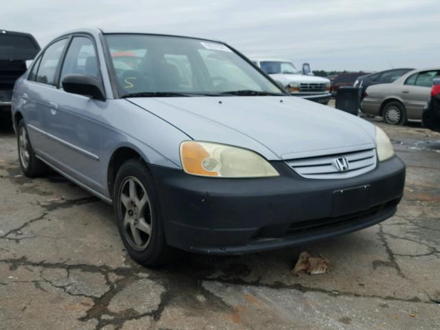 2HGES16532H528205 - 2002 HONDA CIVIC LX SILVER photo 1