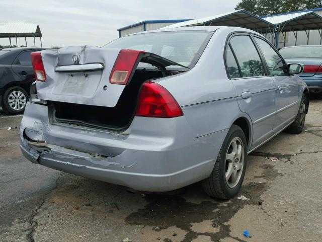 2HGES16532H528205 - 2002 HONDA CIVIC LX SILVER photo 4