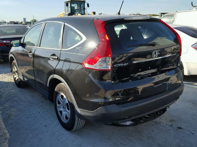 3CZRM3H38EG704424 - 2014 HONDA CR-V LX BLACK photo 3