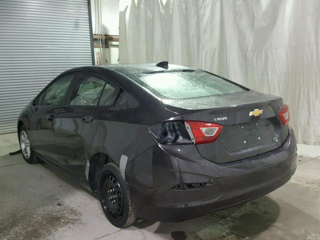 1G1BE5SM0H7234917 - 2017 CHEVROLET CRUZE LT BLACK photo 3